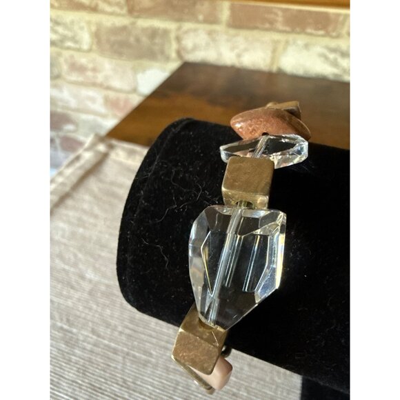 Kenneth Cole New York Crystal & Stone Bracelet Vintage Style - Picture 3 of 14